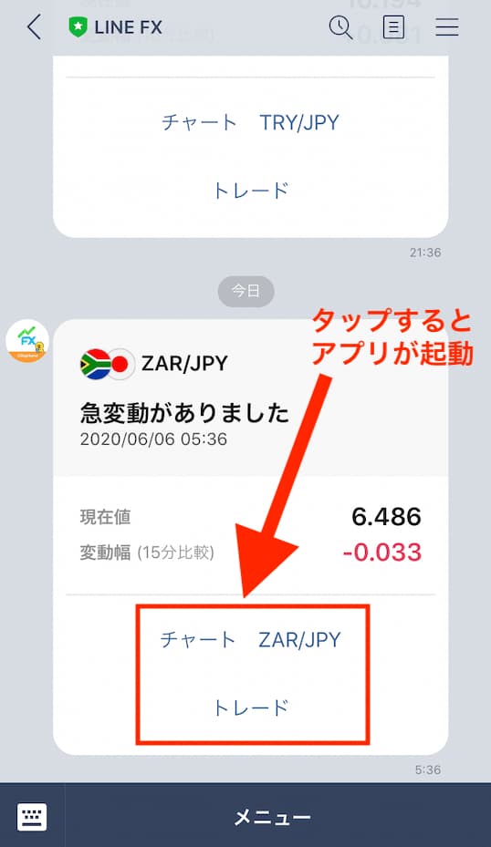 LINE FXのやり方